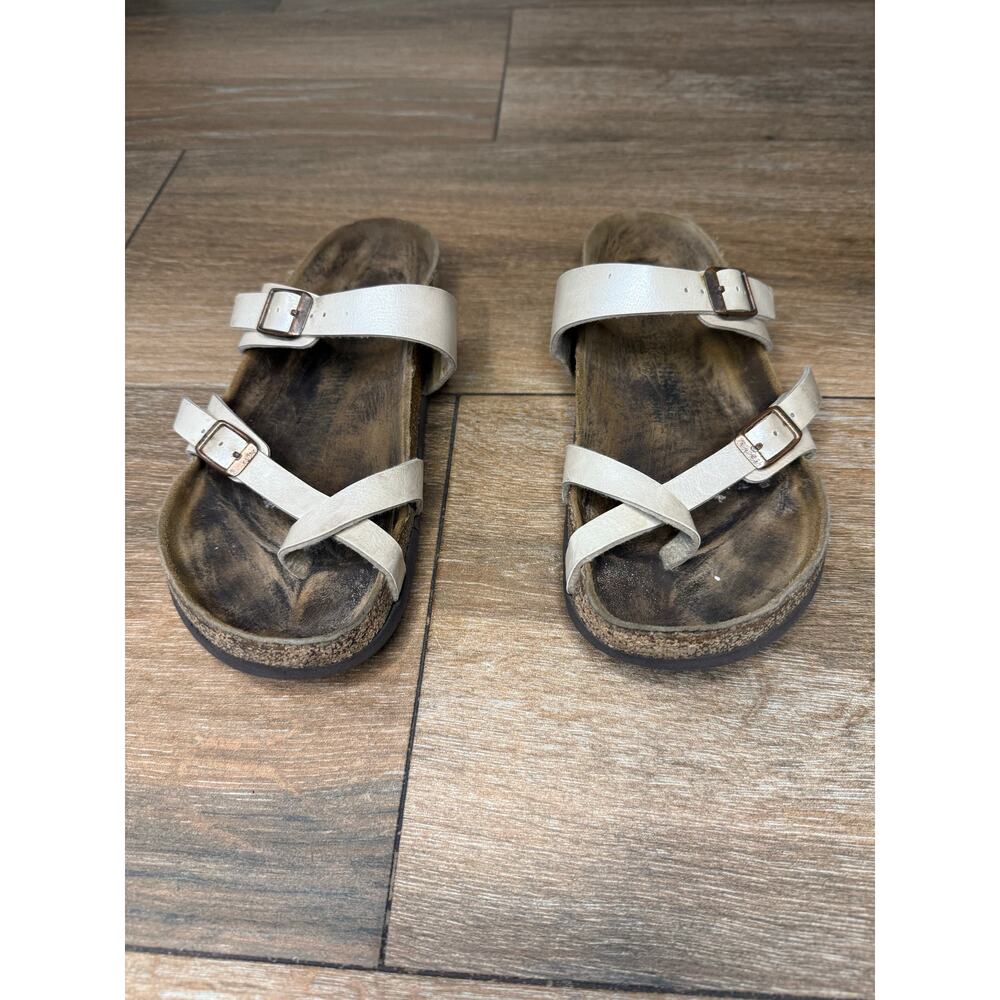BIRKENSTOCK Mayari Sandals Shoes Womens Sz EU 39 US 8.5 Peral